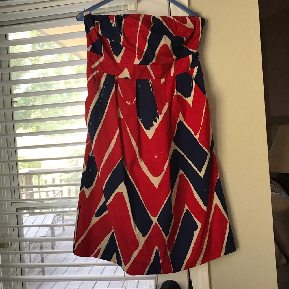 Strapless Anthropologie dress